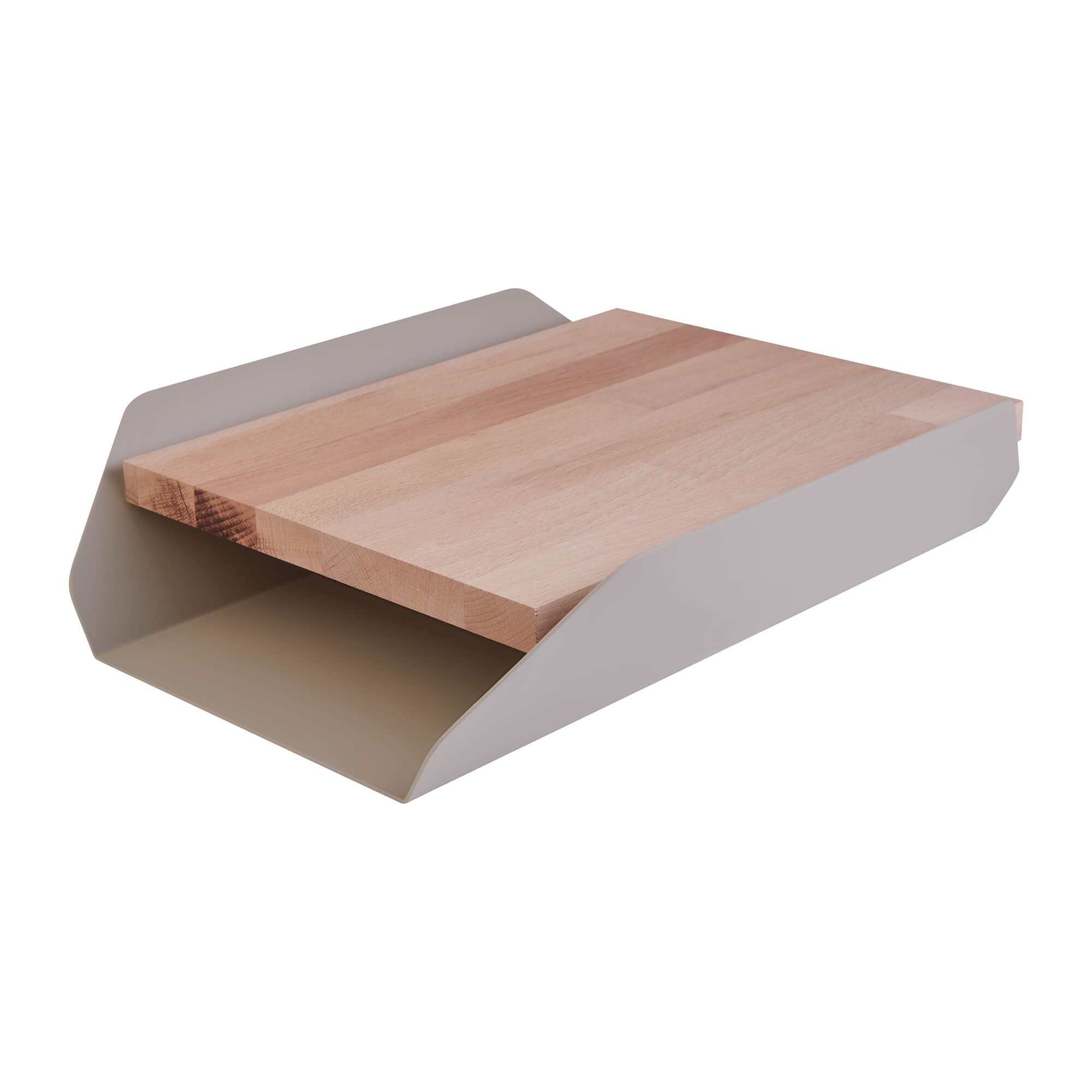 Portadocumenti in acciaio e legno - Desk 'O