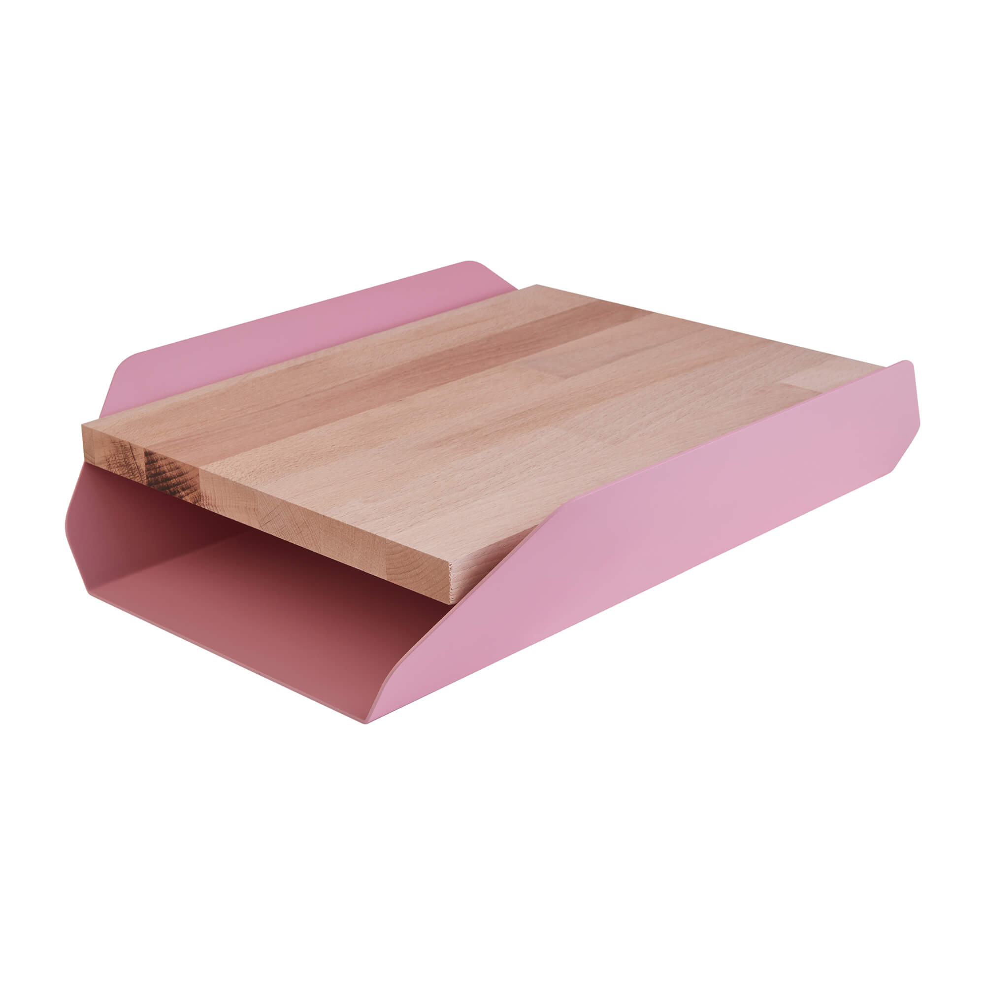 Portadocumenti in acciaio e legno - Desk 'O