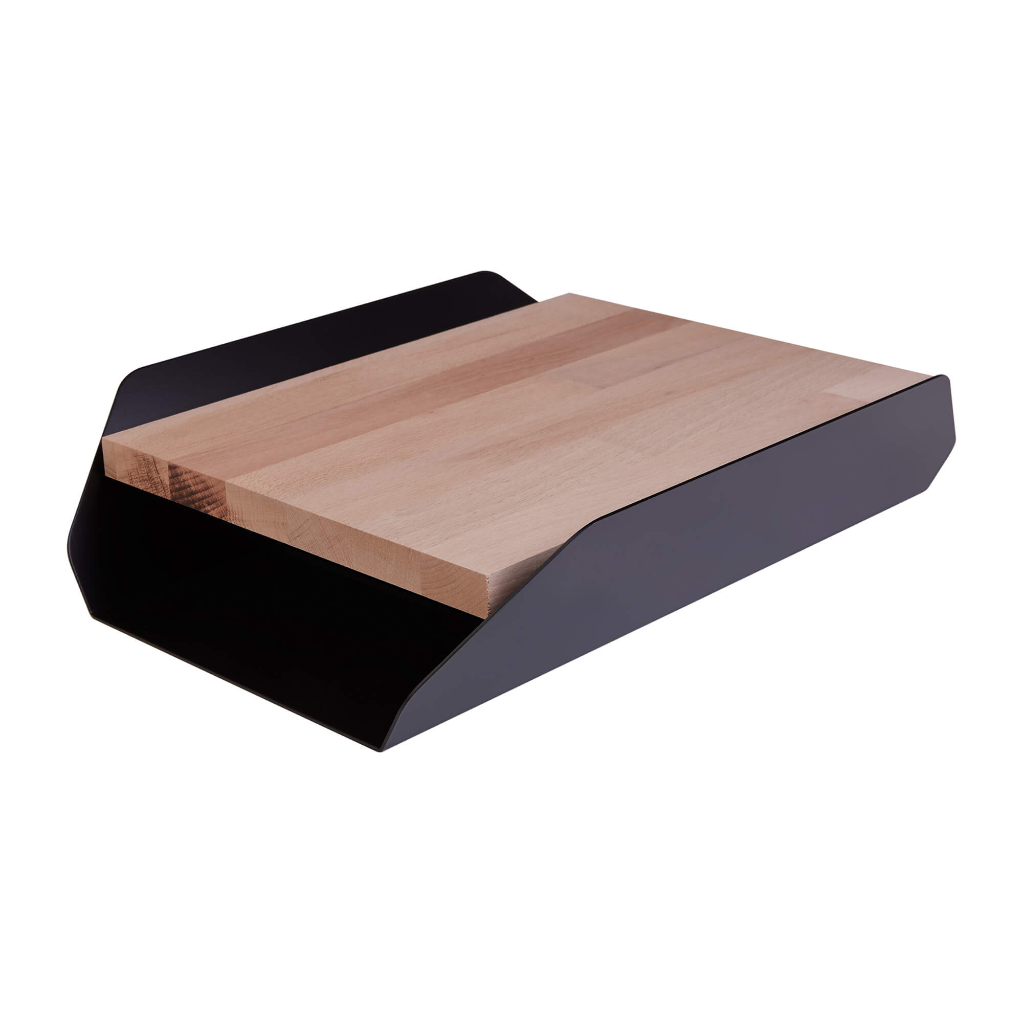 Portadocumenti in acciaio e legno - Desk 'O