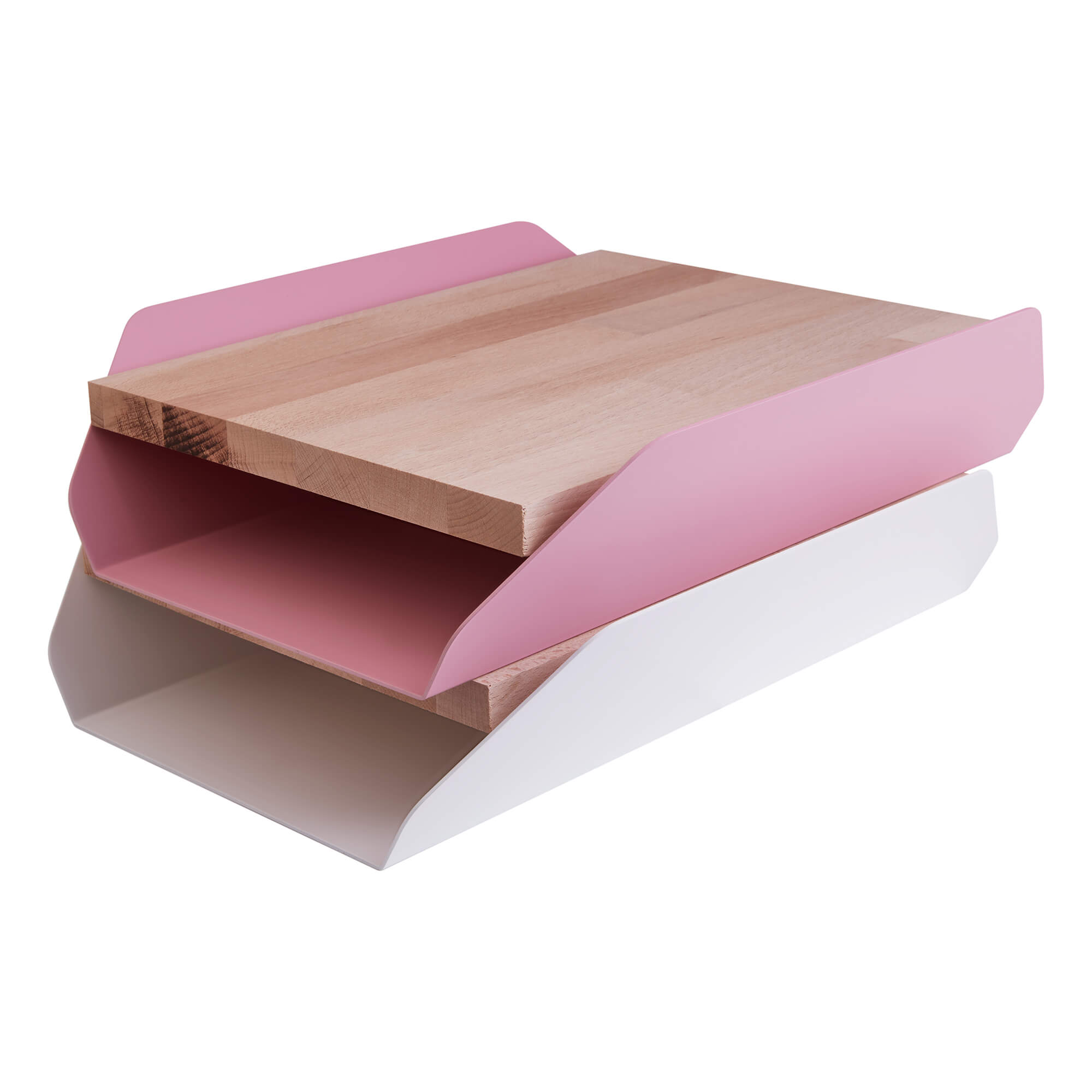 Portadocumenti in acciaio e legno - Desk 'O