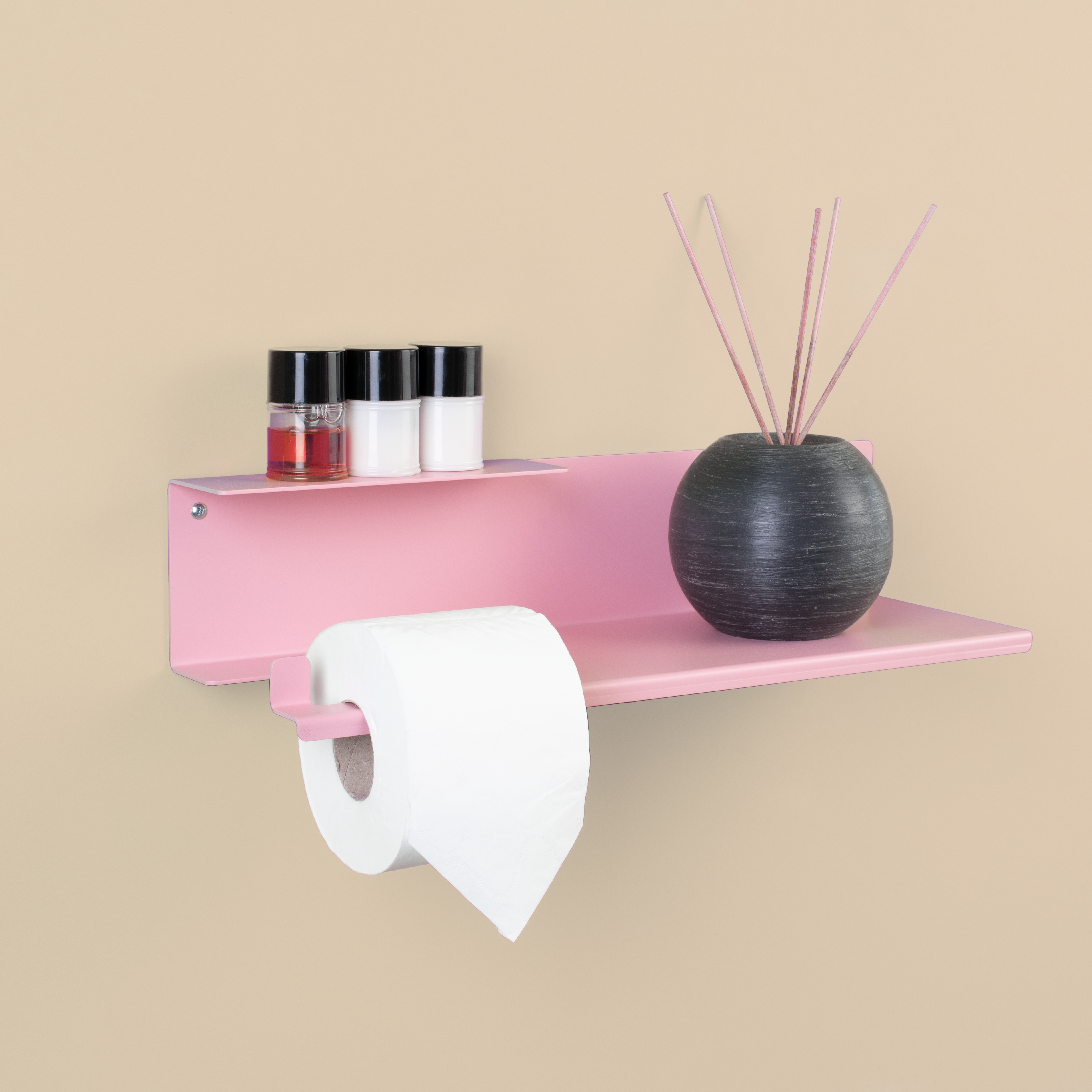 Mensola da bagno con portarotolo - Toilet Roll shelf