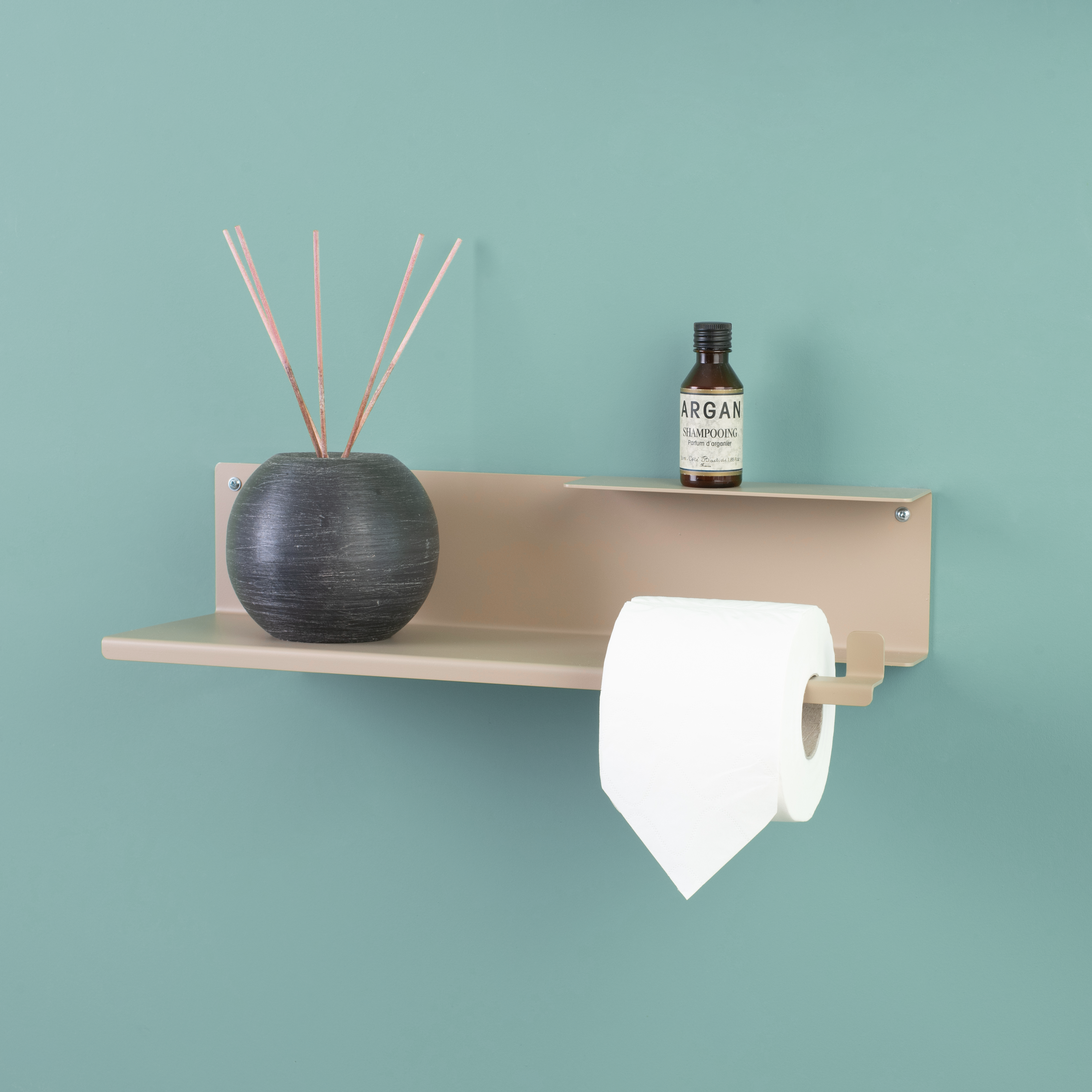 Mensola da bagno con portarotolo - Toilet Roll shelf