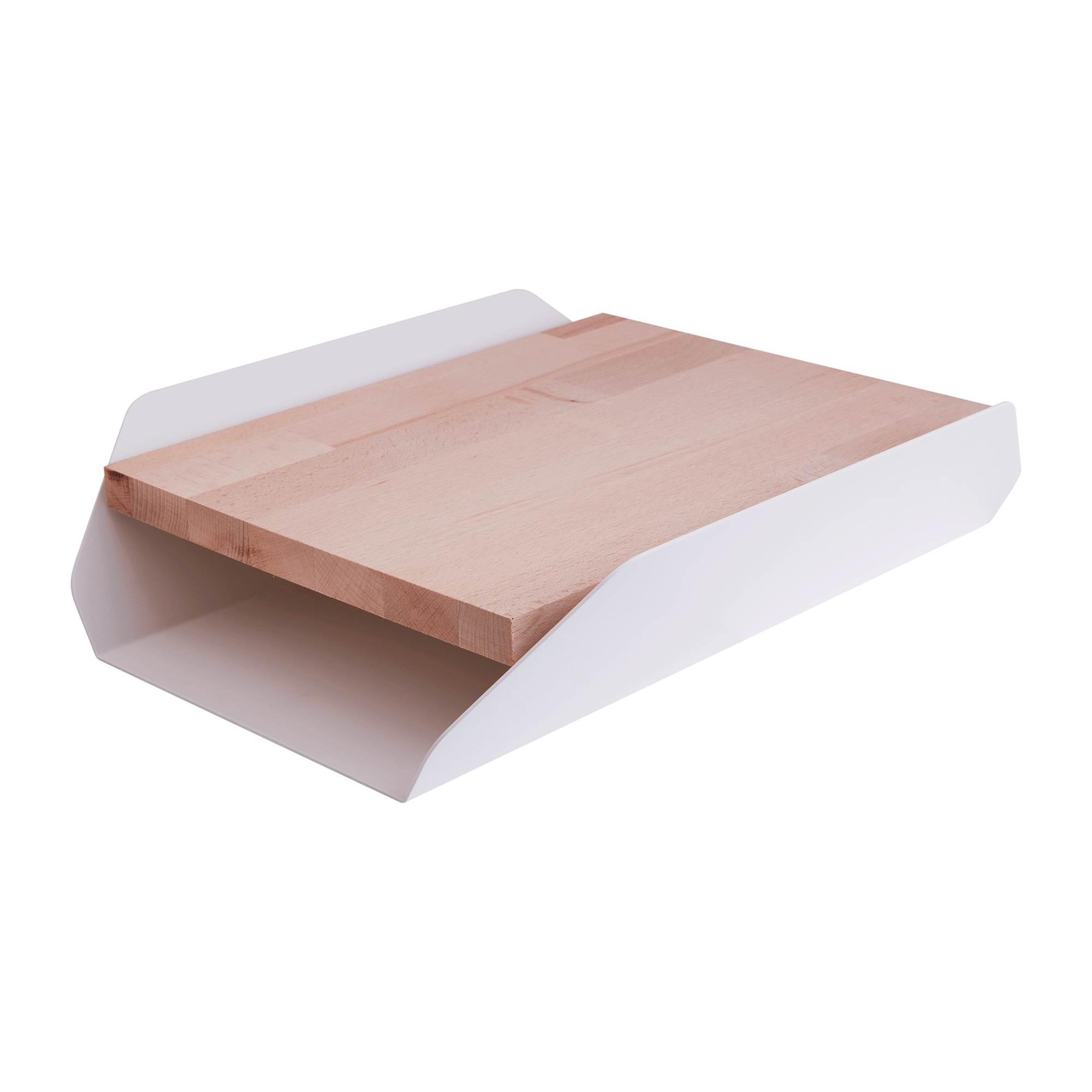 Portadocumenti in acciaio e legno - Desk 'O