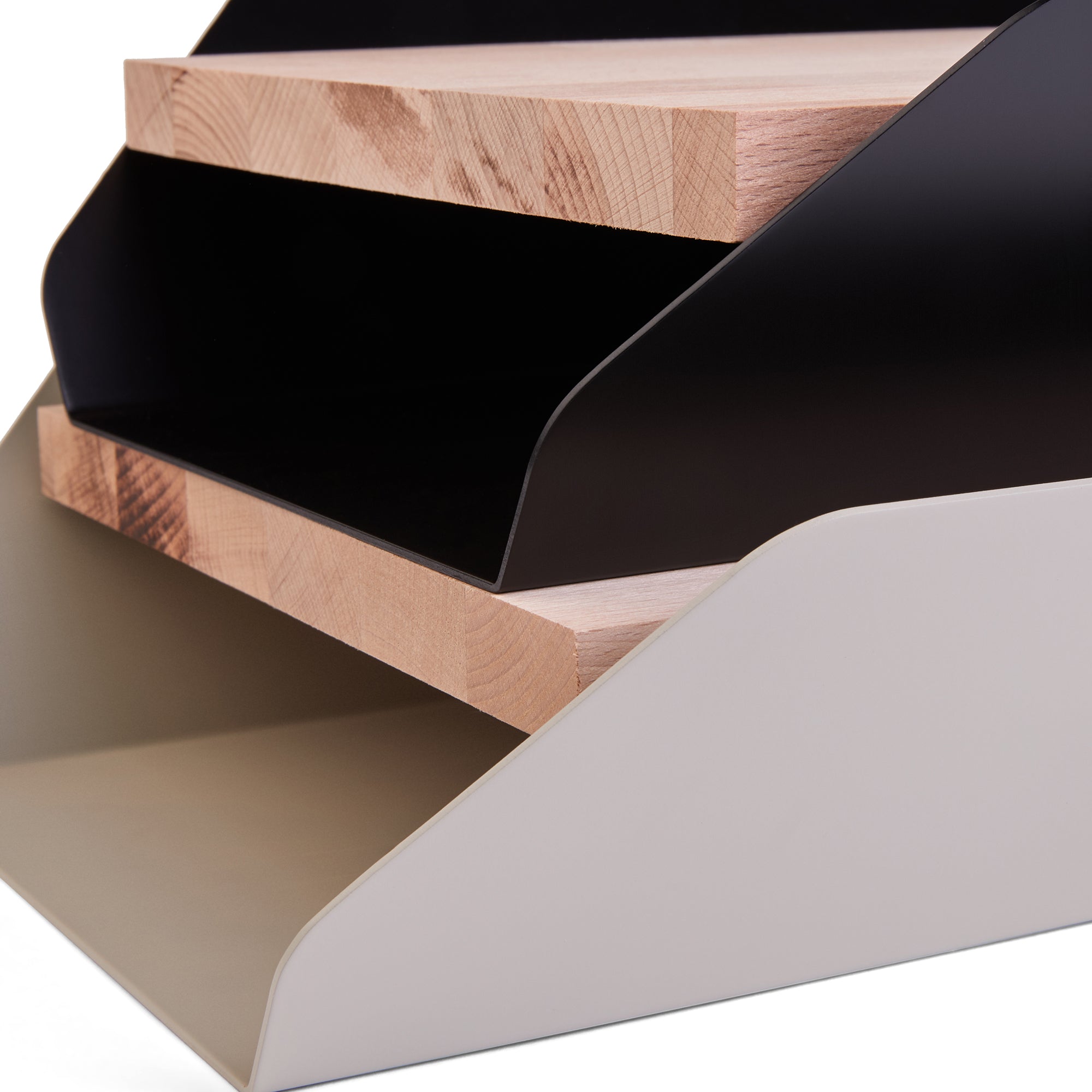 Portadocumenti in acciaio e legno - Desk 'O