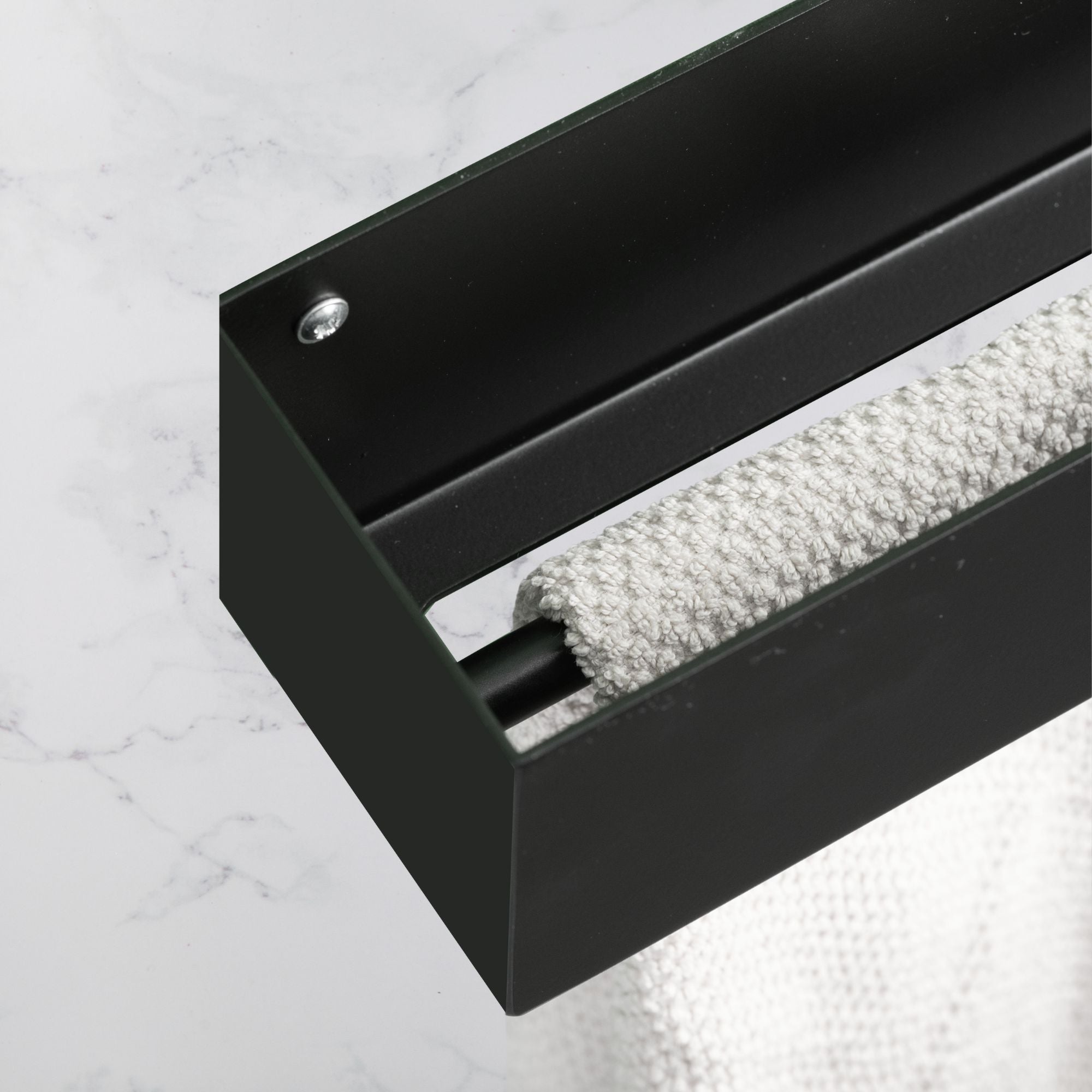 Mensola in acciaio porta asciugamano - Ghost towel holder