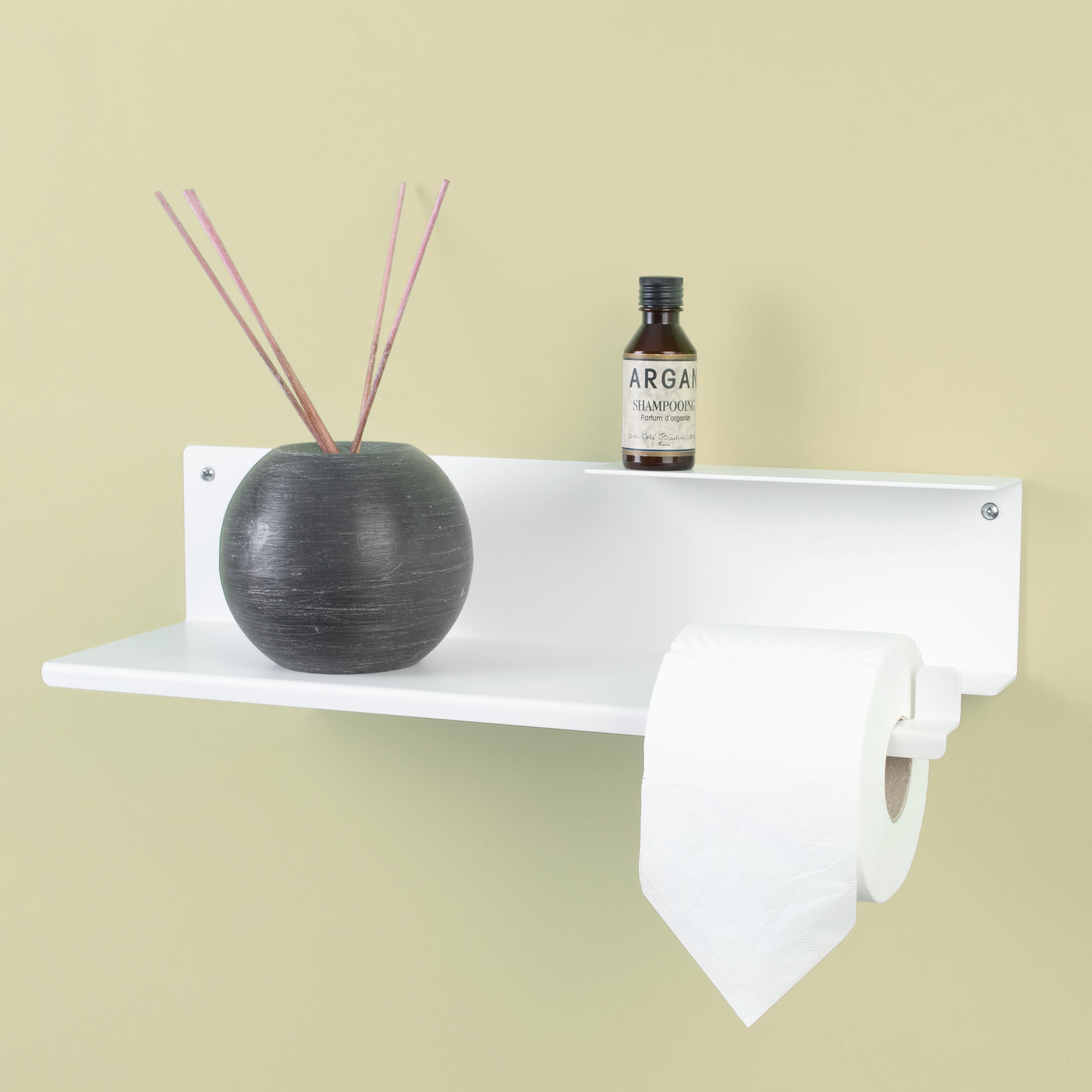 Mensola da bagno con portarotolo - Toilet Roll shelf